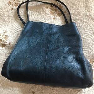 Coach Phoebe bag, pebbled dark teal leather